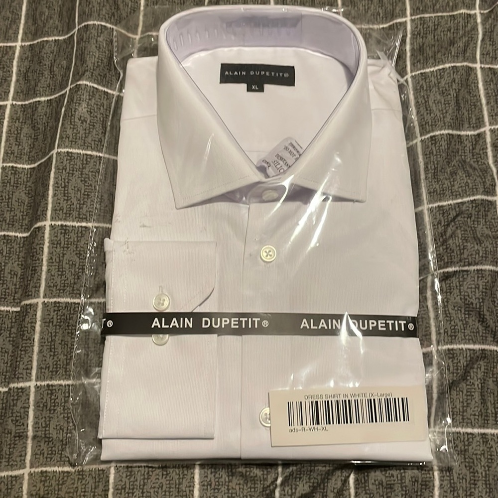 Men’s White Button Down Dress Shirt